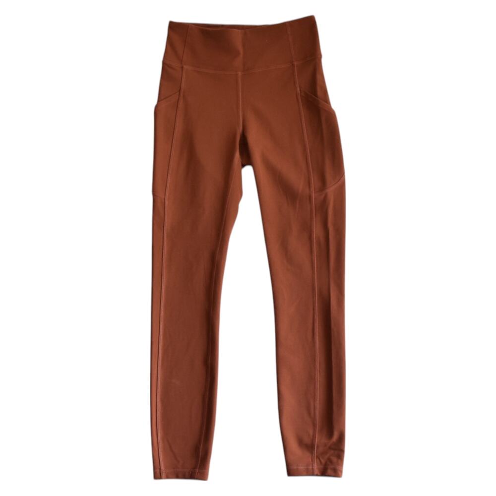 Lululemon Invigorate High-Rise Tight 25" Dark Terracotta Leggings Size 4